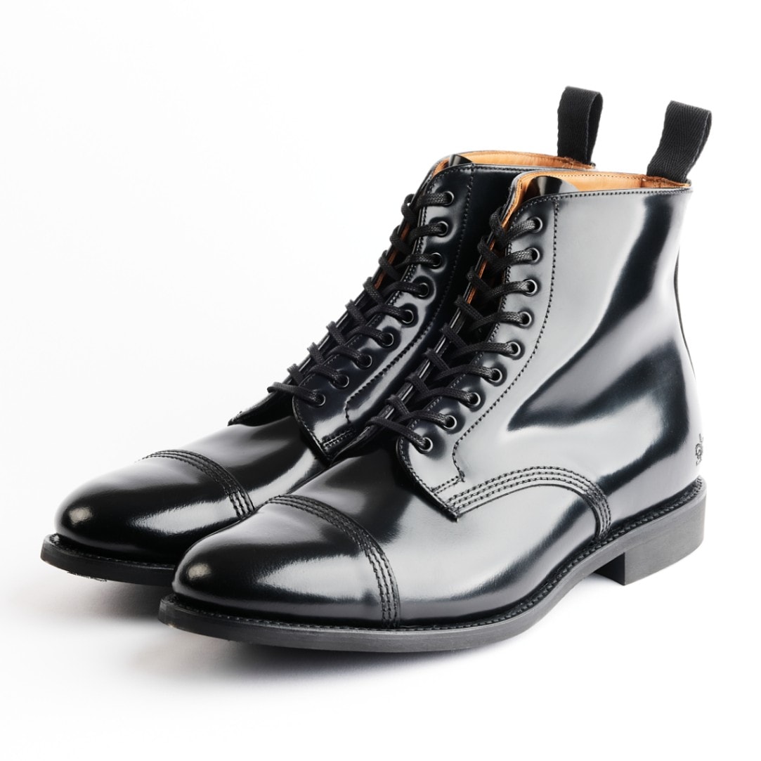 サンダース MILITARY DERBY BOOT BLACK レースアップブーツ メンズ