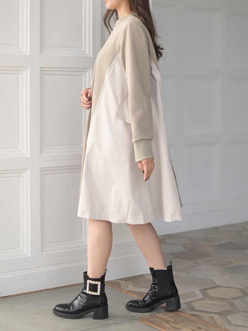 ドッキングワンピース | Onepiece,長袖 | | TREFLE＋1（トレフルプラス