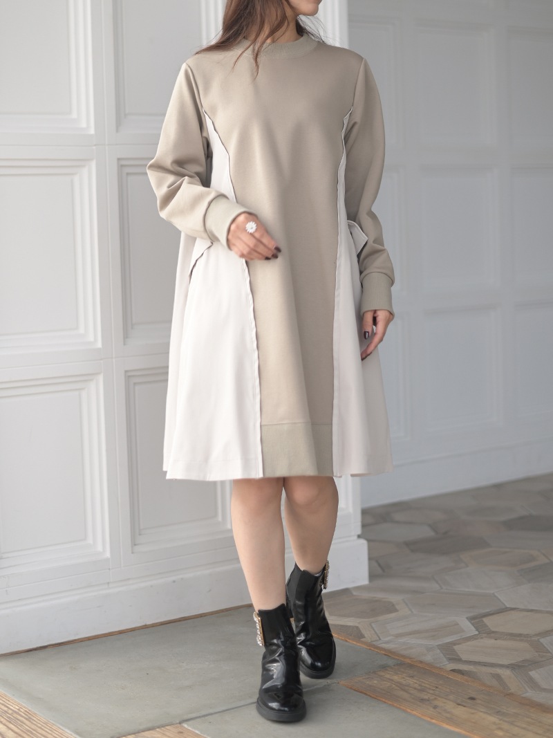 ドッキングワンピース | Onepiece,長袖 | | TREFLE＋1（トレフルプラス