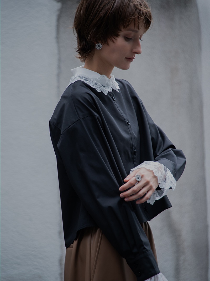 レース襟ブラウス | Tops,ブラウス | | TREFLE＋1（トレフルプラスワン）