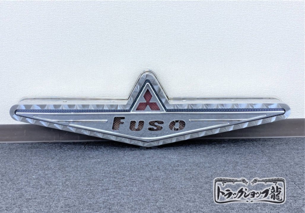 ステンレス 中型 バスマーク アンドン 【鱗柄】 8mm丸棒巻き LEDライト