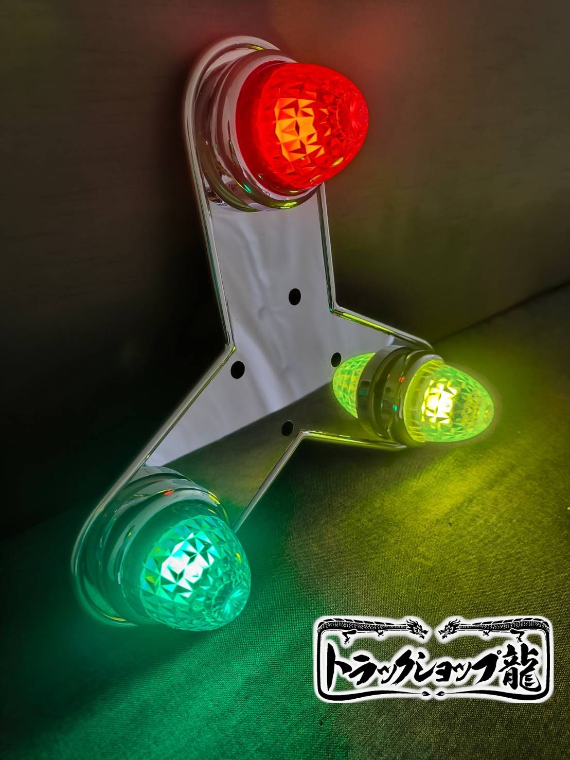 ステンレス 3枚羽 ホイール マーカーステー 19.5インチホイール用 中型