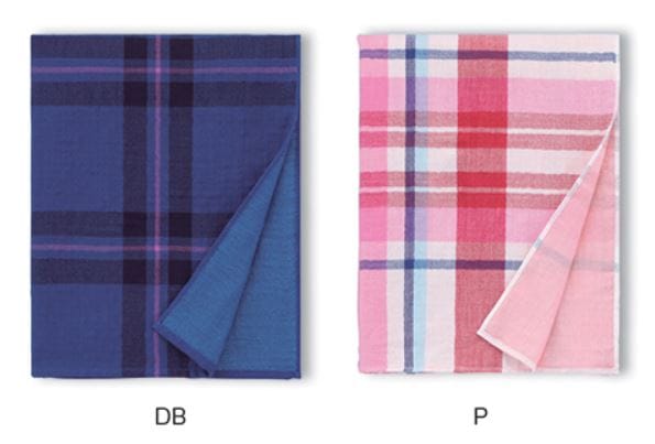 チェックマシュマロガーゼショール