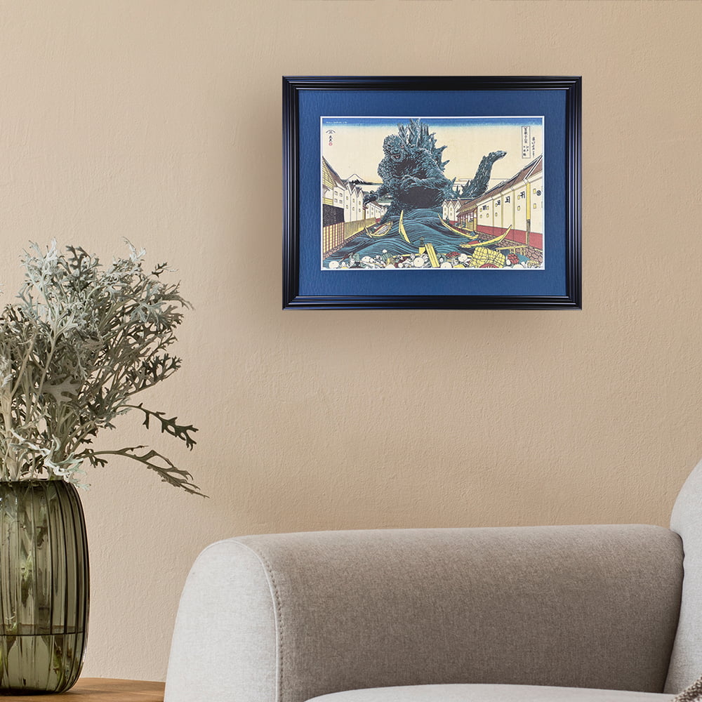 ゴジラ浮世絵 ジークレー版画「富嶽三十六景 江戸日本橋」｜浮世絵工房