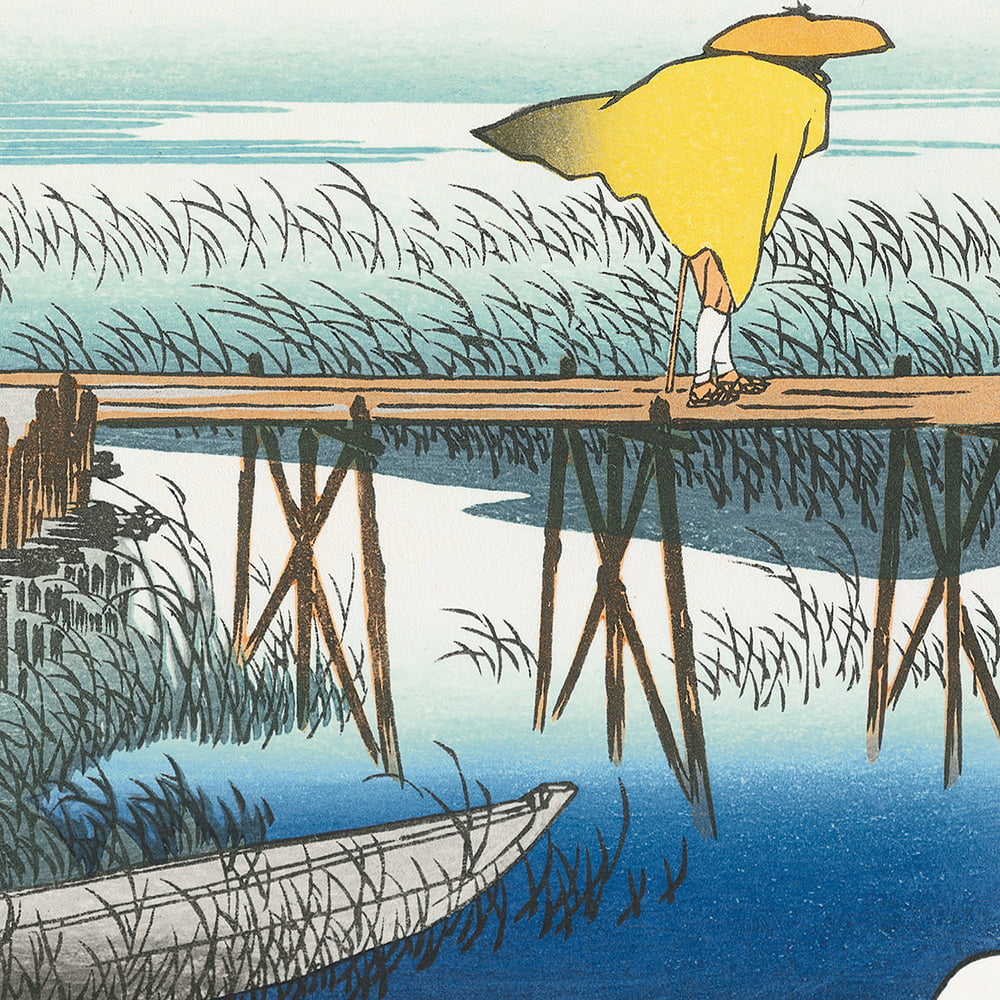 歌川広重「東海道五十三次 四日市 三重川」浮世絵木版画｜浮世絵工房