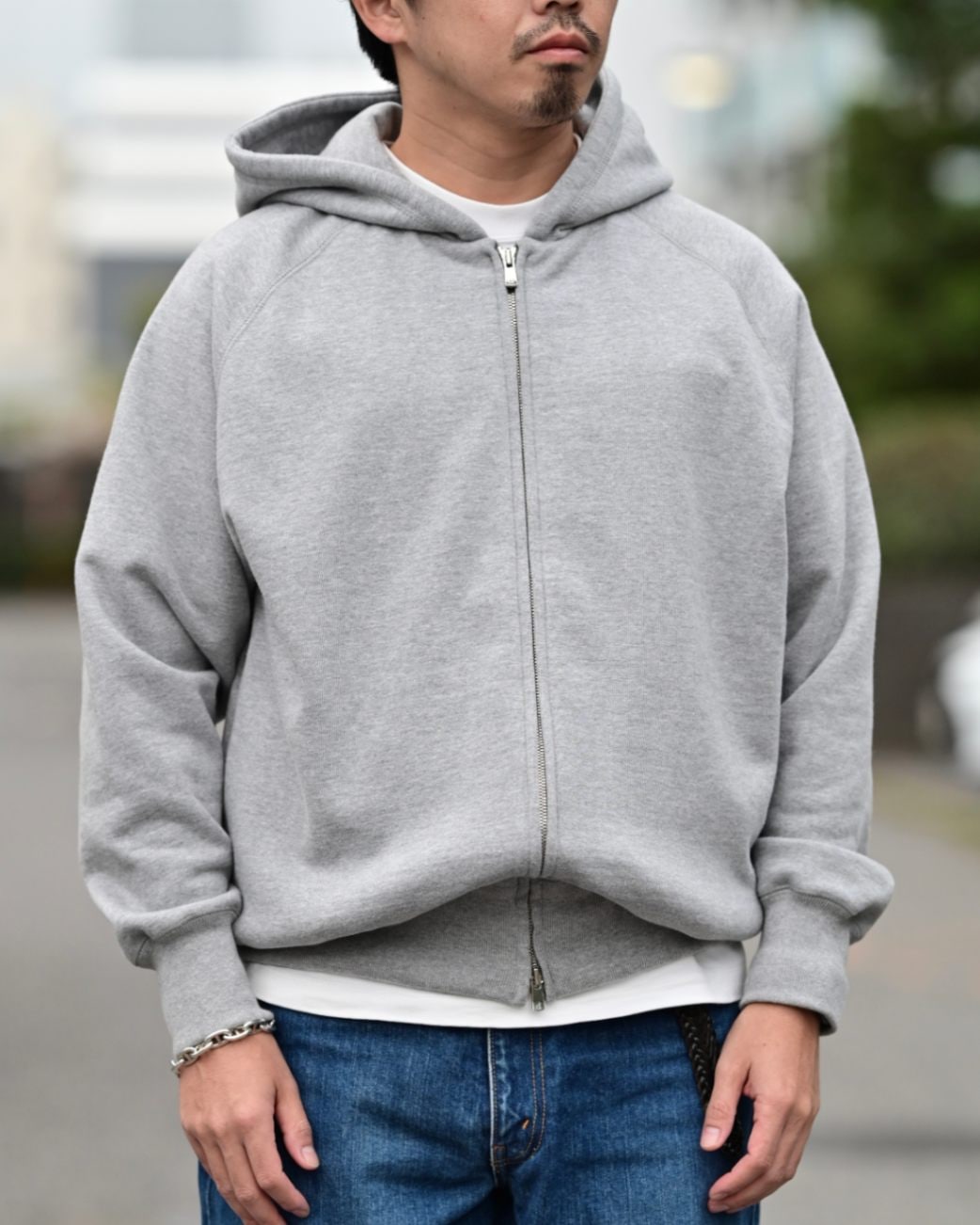 スビンゴールド裏毛吊り編みダブルジップパーカー | すべての商品 | unite