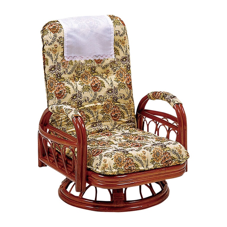 直送】 籐ギア回転座椅子 ミドルタイプ｜nihonchokuhan(日本直販)通販