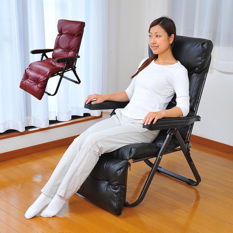 直送】 フットレスト付き リクライニングチェア｜nihonchokuhan(日本