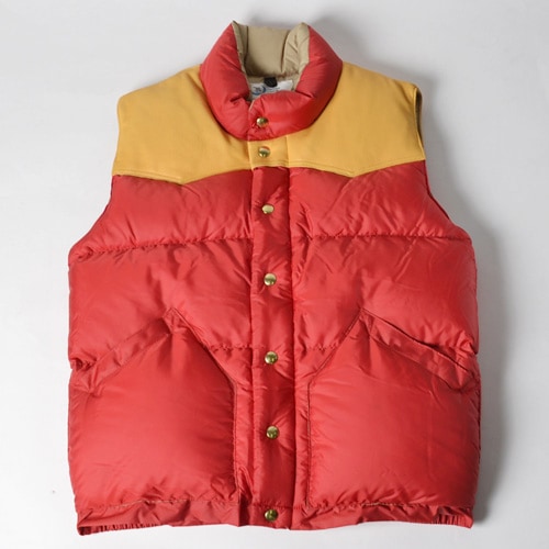 Crescent Down Works×US/Leather Yoke Down Vest（クレセントダウン