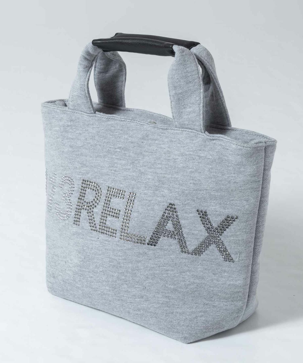 ラインストーンロゴミニトートバッグ グレー 1PIU1UGUALE3 RELAX ウノ