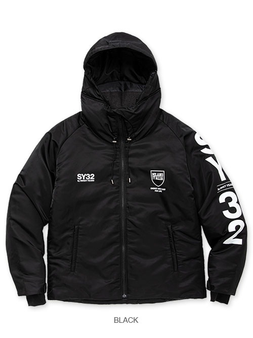 SY32 by SWEET YEARS「SHIELD LOGO INSURATION JKT」BLACK | アウター