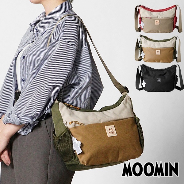 ムーミン MOOMIN ショルダーバッグ 軽撥水 多機能 ミニバッグ 斜めがけ
