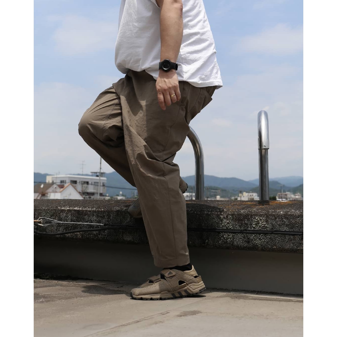 当日出荷可] EEZZEE EEZZEE PANTS / Swifty Nylon Beige [イージー]