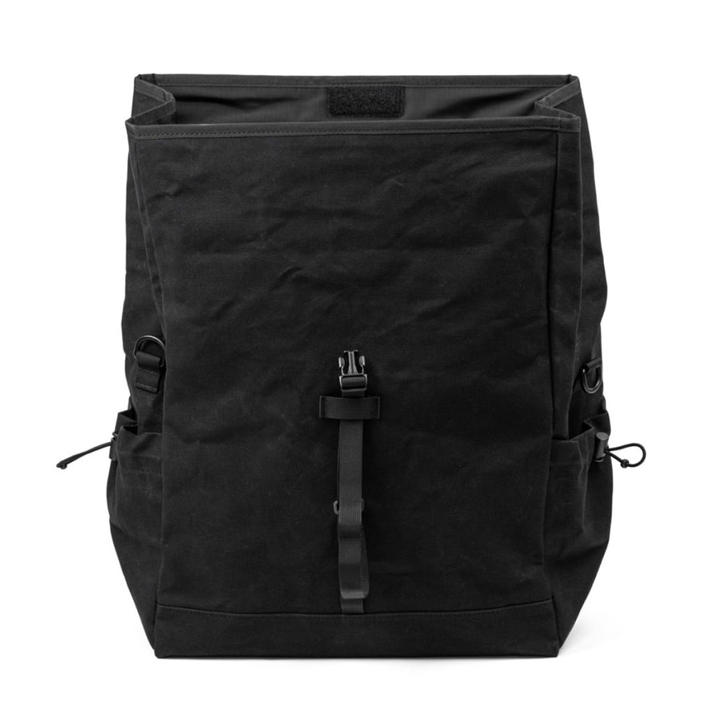 FAIRWEATHER front bag for brompton フレームなし wax black [フェア