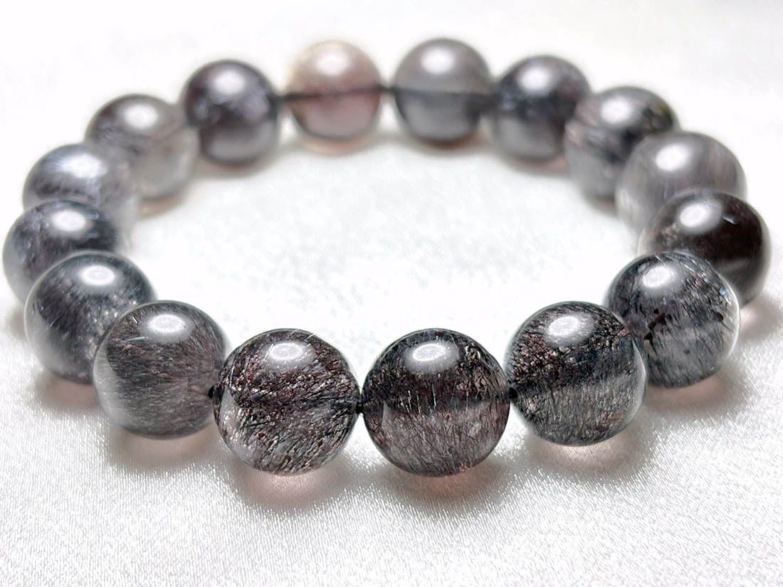 ブラックスーパーセブン (花火) 13mm ブレスレット / Black Super Seven