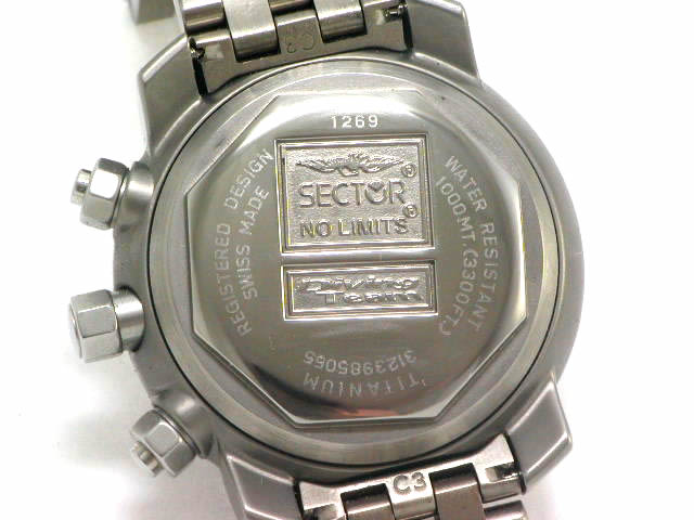 セクター ダイビングチーム1000 自動巻 クロノグラフ チタン USED