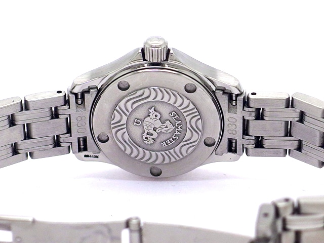 オメガ シーマスター 120M レディース 2581.64 ピンクシェル 2Pダイヤ