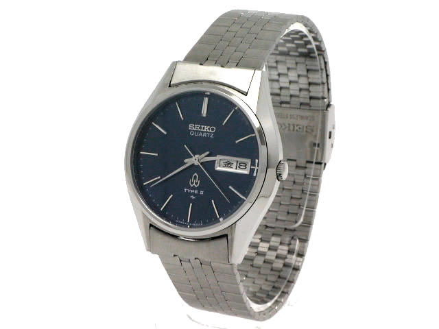 セイコー クオーツ タイプ2 青文字盤 4336-8000 昭和52年製