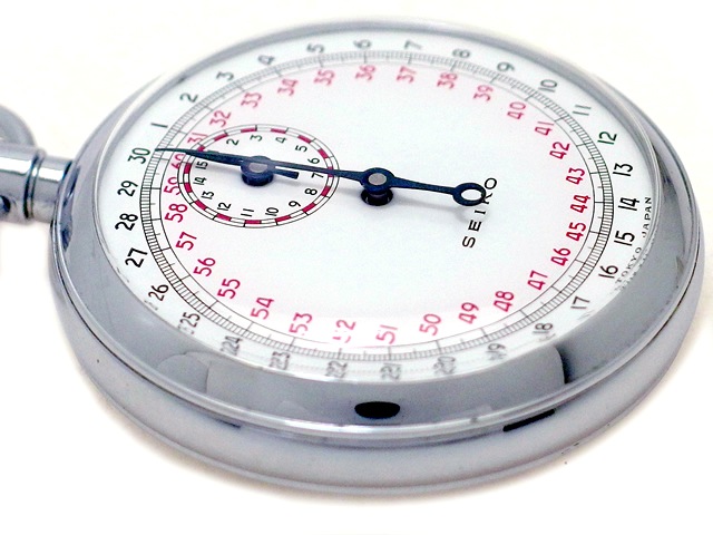 セイコー ストップウォッチ 15分積算計 Cal.9011 手巻 OH済 昭和38年製