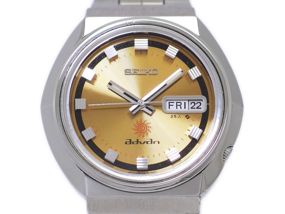 セイコー アドバン 6106-7570 純正ブレスレット 25石 自動巻 OH済 昭和
