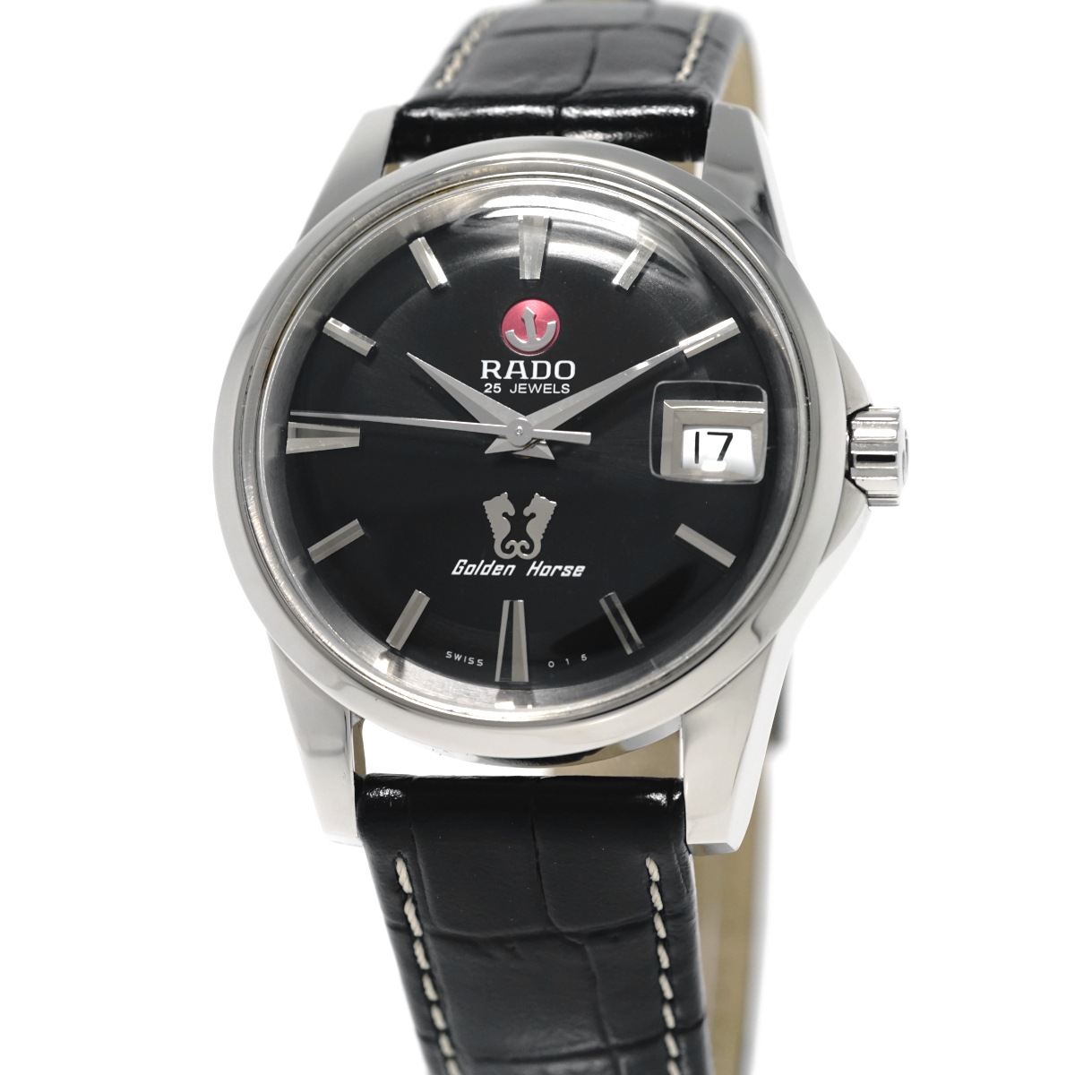 ラドー ゴールデンホース R84.832.155 658.3832.4 ブラック文字盤 復刻