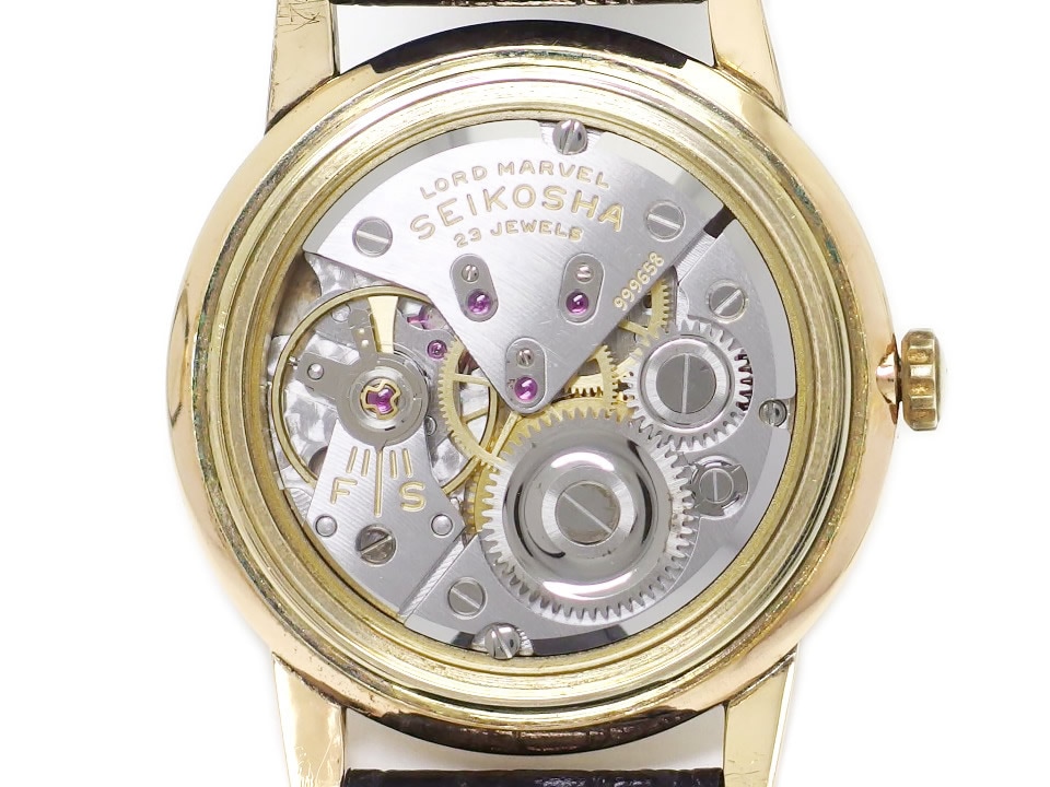セイコー ロードマーベル 15023E 14KGF SD文字盤 23石 手巻 OH済 昭和37