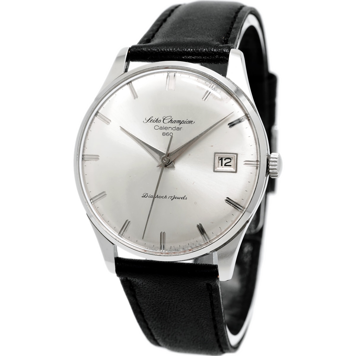 セイコー チャンピオン カレンダー860 J15017 17石 Cal.860 手巻 OH済