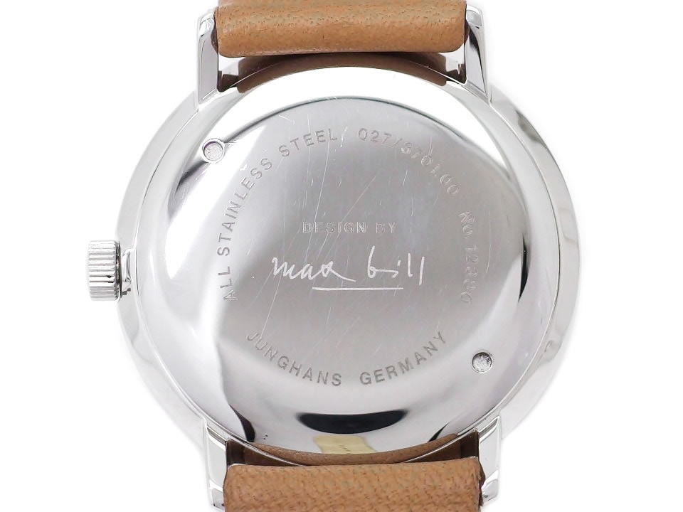 ユンハンス マックスビル デザイン 027/3701.00 手巻き USED JUNGHANS