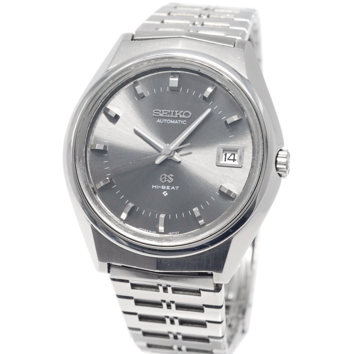 グランドセイコー 6145-8050 後期型 グレー文字盤 純正箱付き 純正