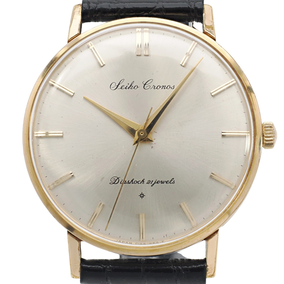 セイコー クロノス SD文字盤 15026E 金メッキ 21石 手巻 OH済 昭和37年/