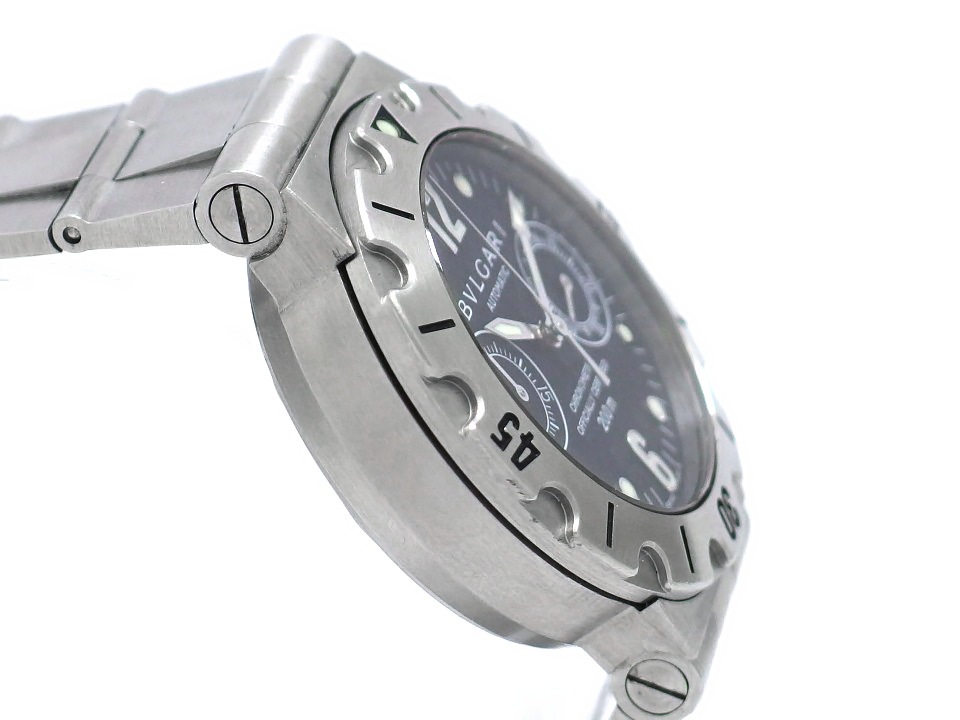 ブルガリ ディアゴノ スクーバ 200m クロノグラフ SCB38S ステンレス