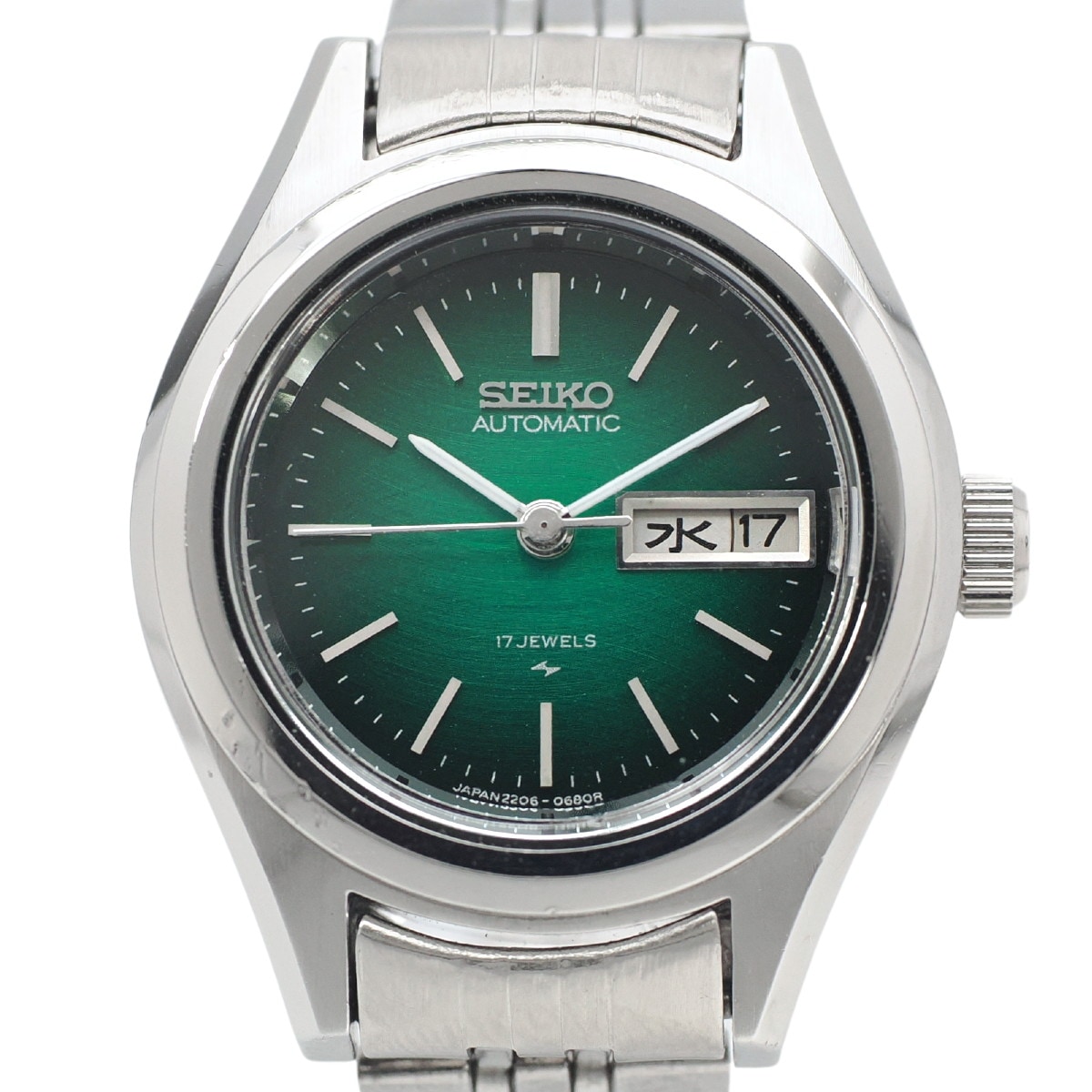 セイコー ジョイフル レディース 2206-0760 グリーン文字盤 自動巻 OH