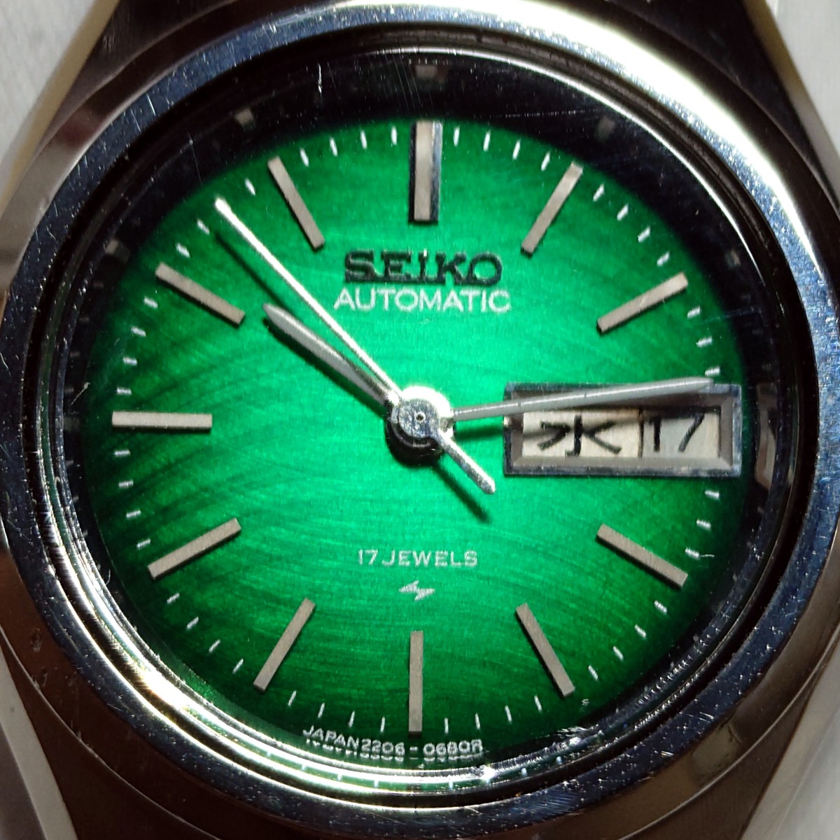 セイコー ジョイフル レディース 2206-0760 グリーン文字盤 自動巻 OH
