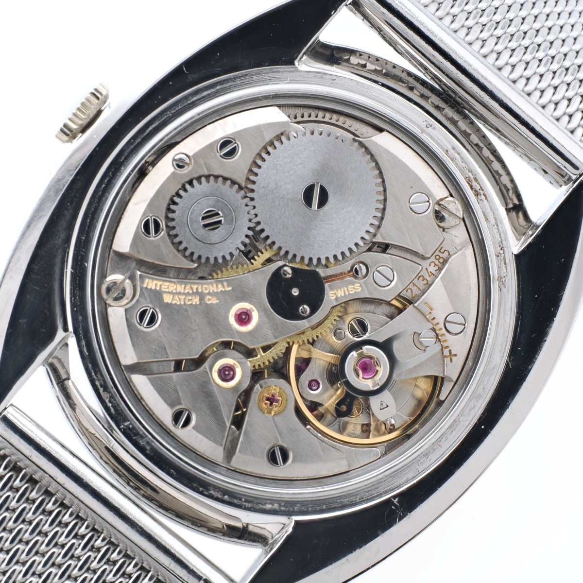 IWC トノー型ケース ローマインデックス文字盤 純正メッシュ