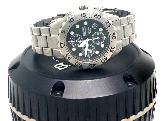 セイコー スキューバ クロノ クオーツ チタン 7T92-0BD0 USED