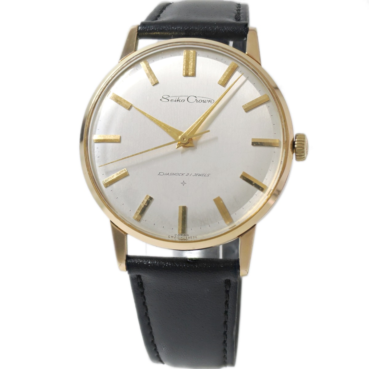 セイコー クラウン J15003E 金メッキ Cal.560 21石手巻 OH済 昭和37年
