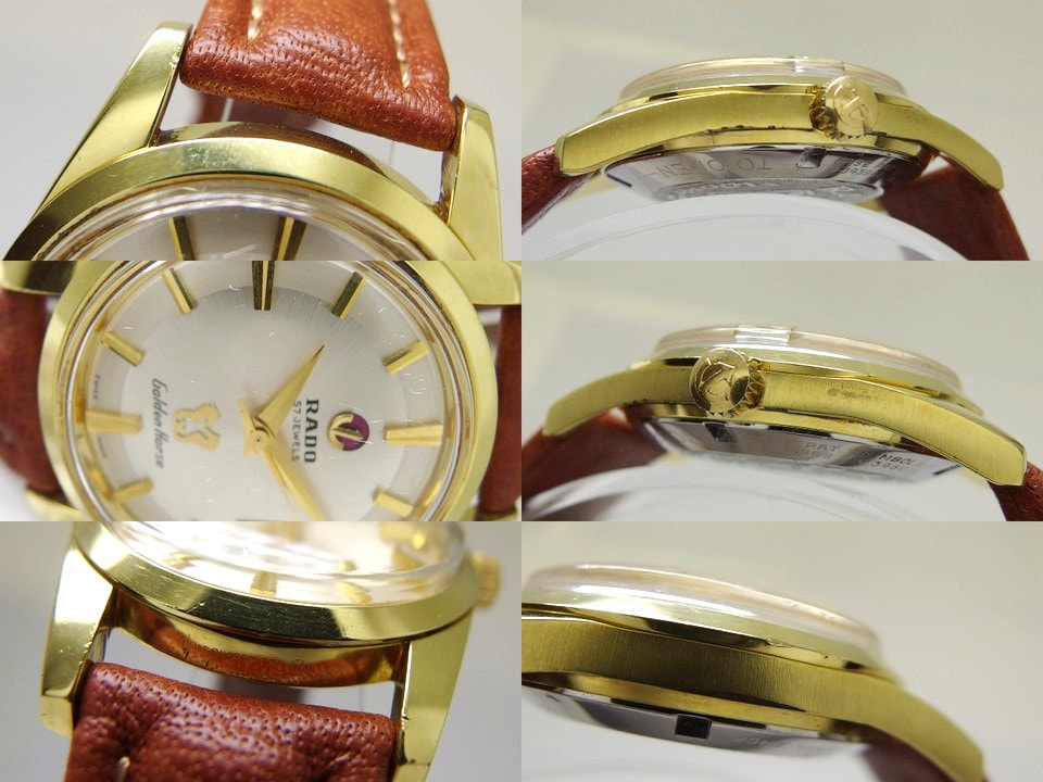 ラドー ゴールデンホース 57石 Ref.11674 金メッキ Cal.AS1789 自動巻