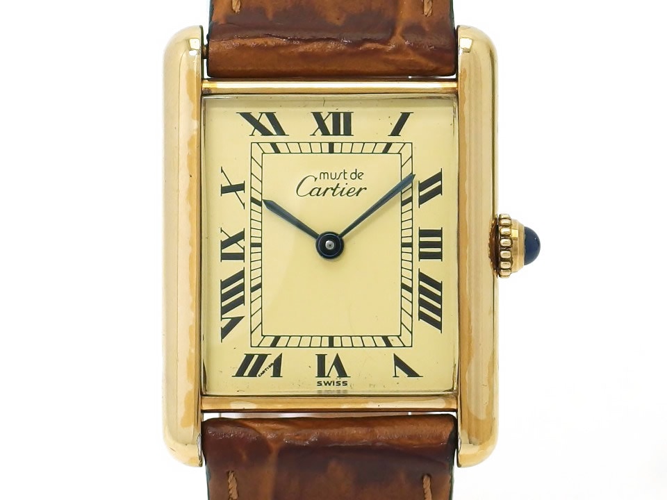 カルティエ マストタンク LM ヴェルメイユ Ref.590005 アイボリー文字