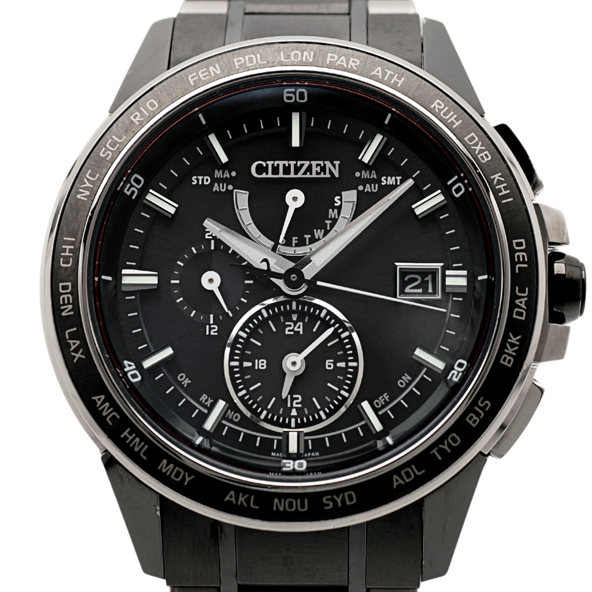 シチズン アテッサ エコ・ドライブ電波 AT9025-55E H820-T020127