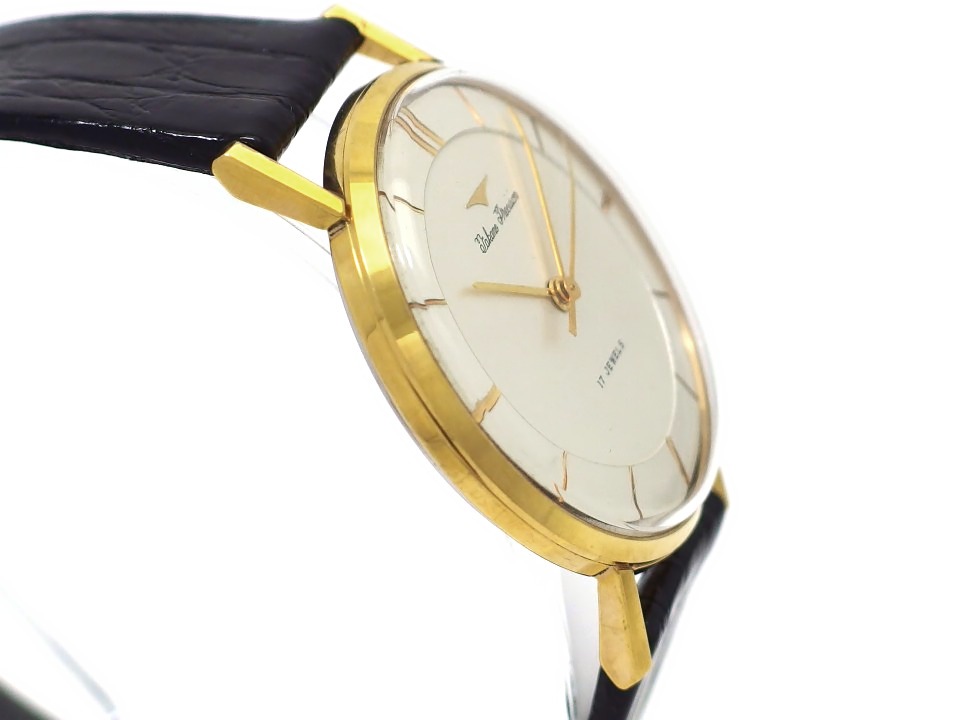 タカノ プレシジョン Ref.14023 金メッキケース 段付き文字盤 純正尾錠