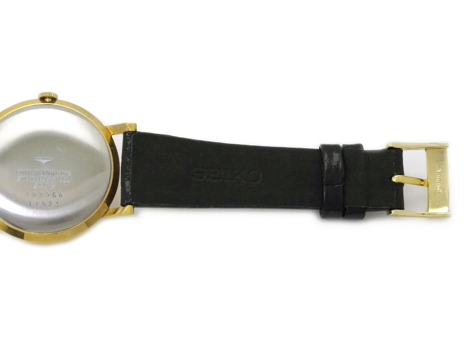 タカノ プレシジョン Ref.14023 金メッキケース 段付き文字盤 純正尾錠