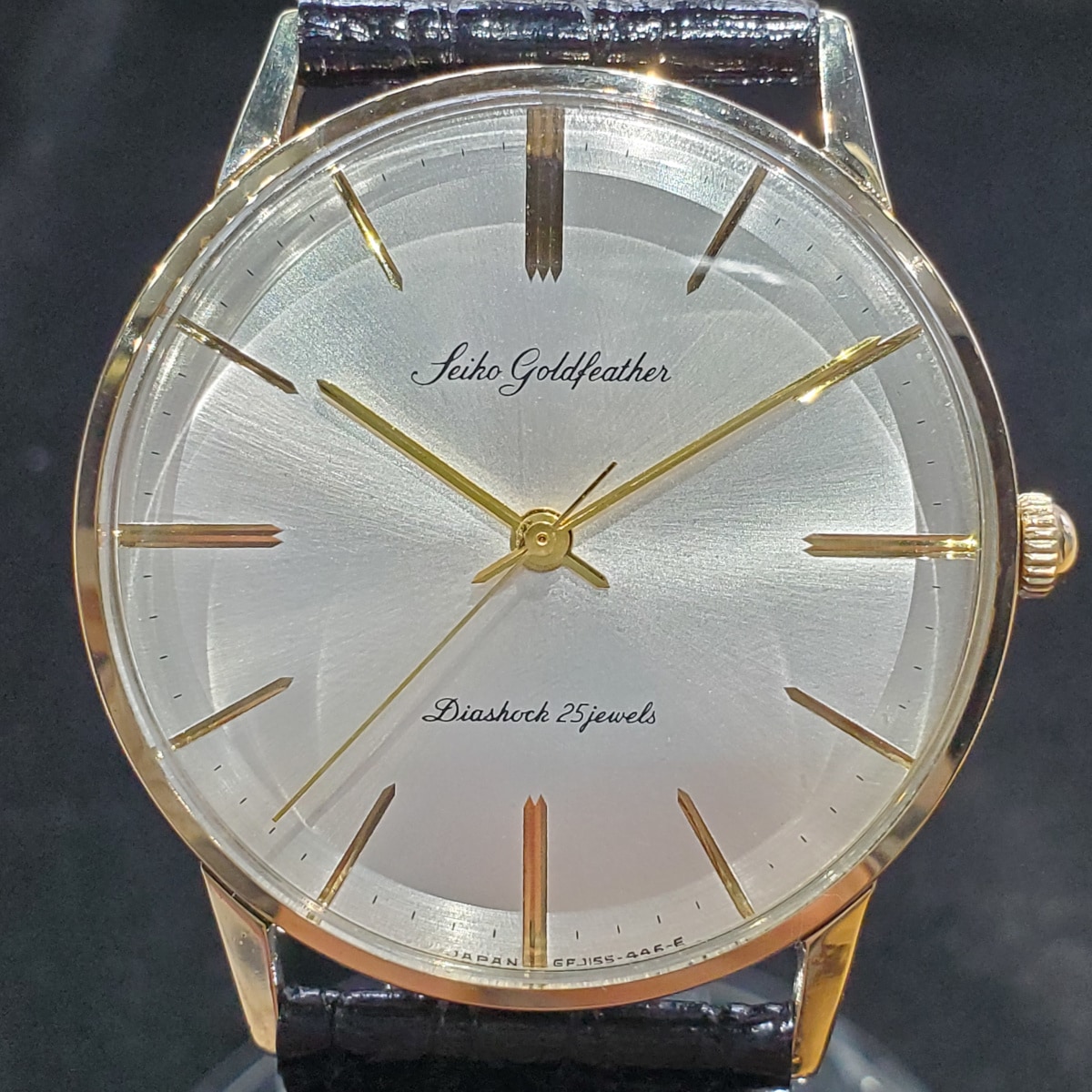 セイコー ゴールドフェザー J15002E 14金張り 25石 手巻 OH済 昭和36年/