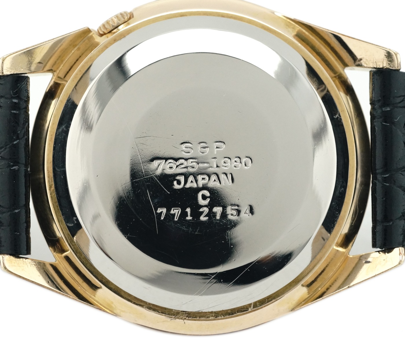 セイコー スポーツマチック カレンダー 820 7625-1980 金メッキケース