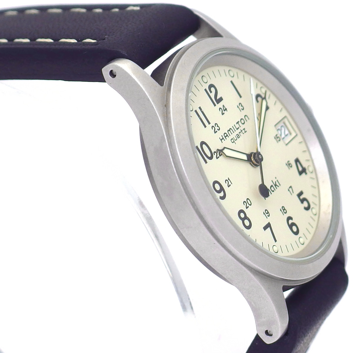 ハミルトン カーキⅢ 9445B アイボリー文字盤 クオーツ 1990年代 USED