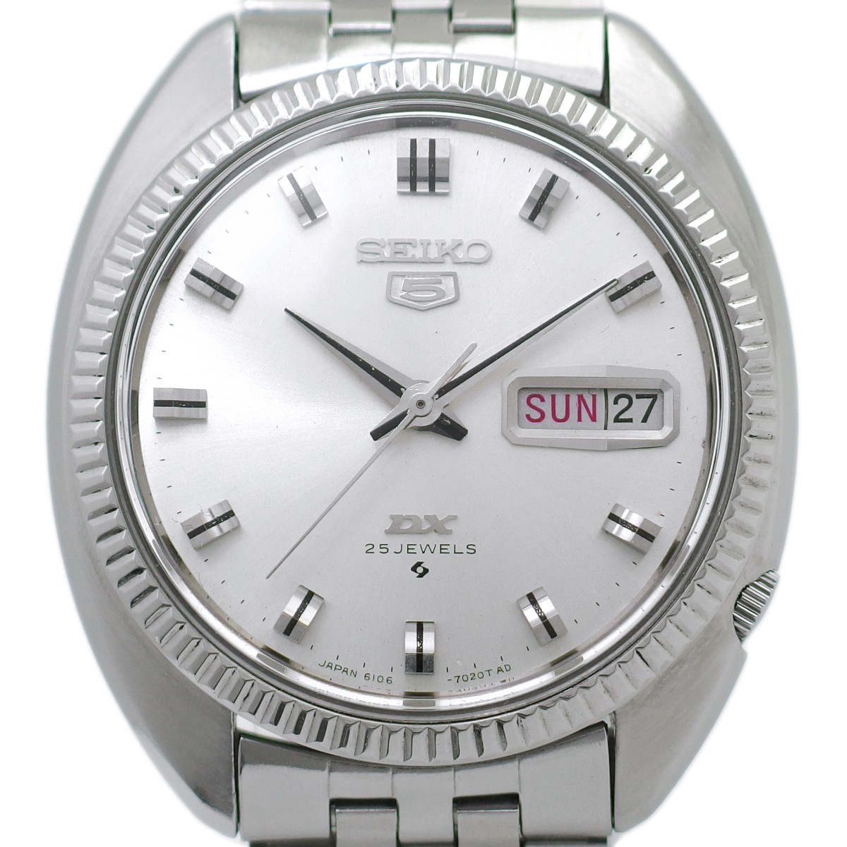 セイコー ファイブデラックス 5DX 6106-7040 25石 自動巻 OH済 昭和43