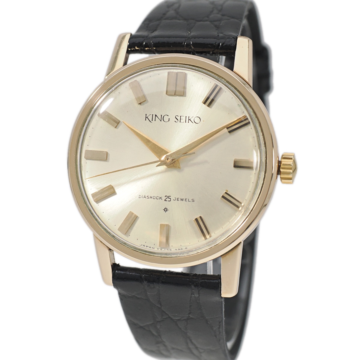 キングセイコー J14102E 1st SD文字盤 14金張り 25石 手巻 OH済