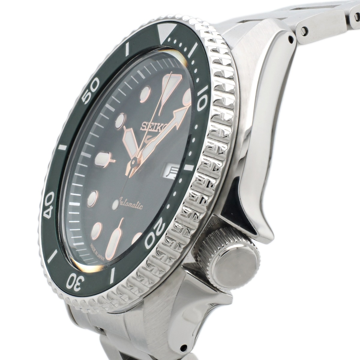 セイコー 5スポーツ メカニカル グリーン文字盤 SBSA013 4R36-07G0