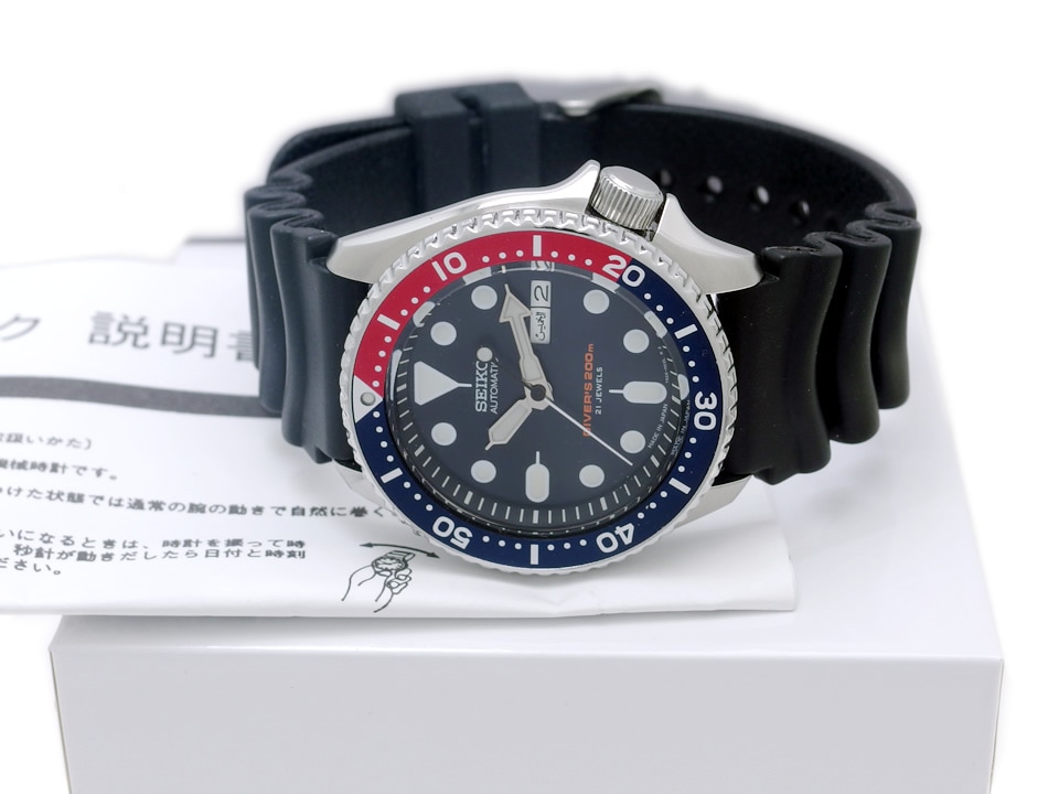 セイコー ダイバーズ 200m SKX009J 7S26-0020 ペプシベゼル 日本製 逆