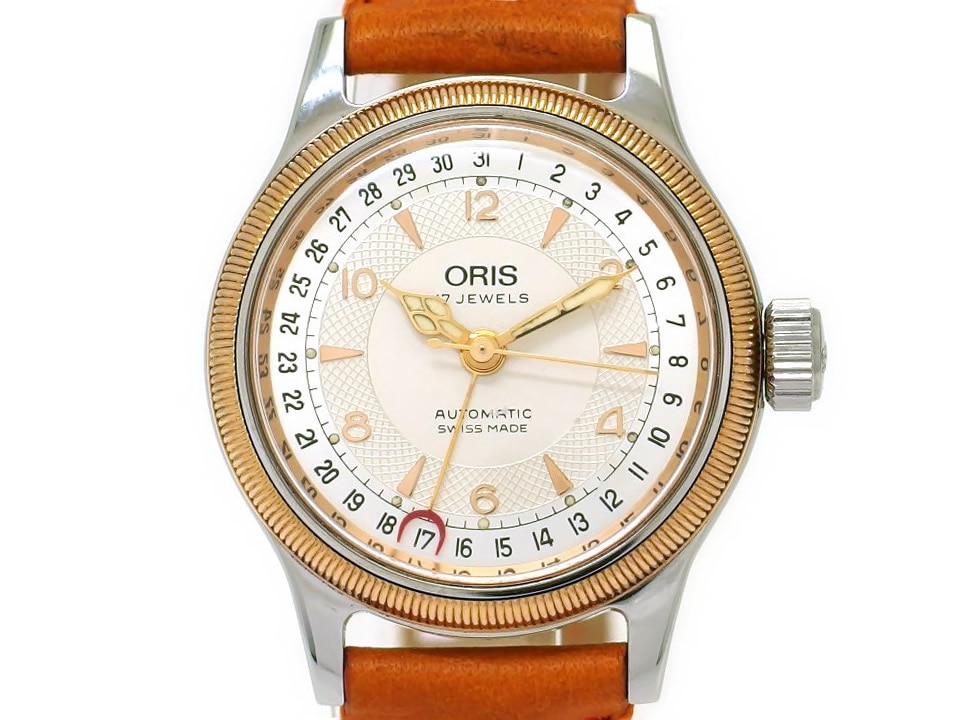オリス ビッグクラウン ポインターデイト レディース 32mm 574 7400B