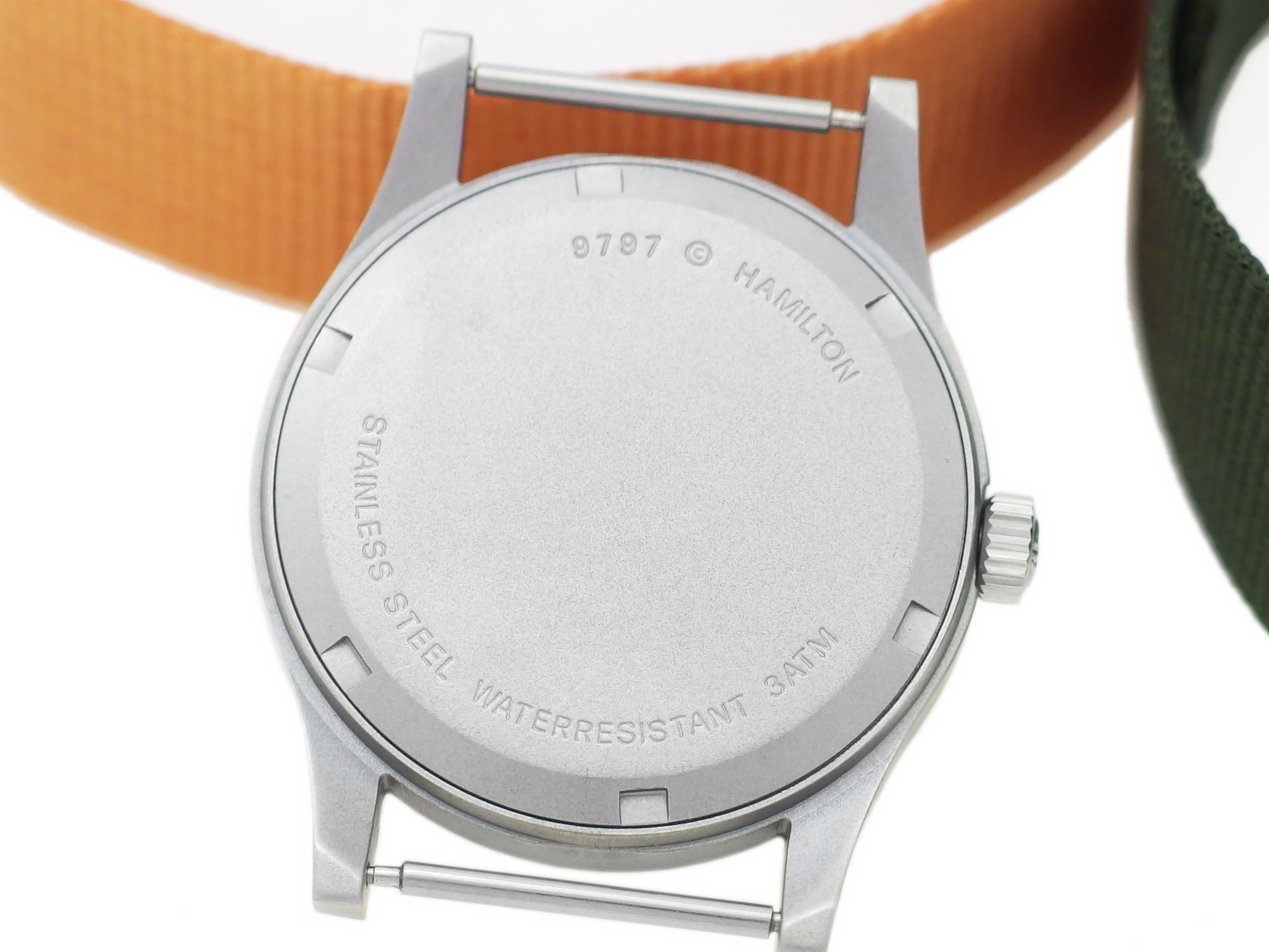 ハミルトン カーキ 9797 33mm ブラック文字盤 ナイロンベルト付き
